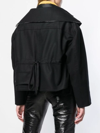 Shop N°21 Oversized Short Jacket In Black