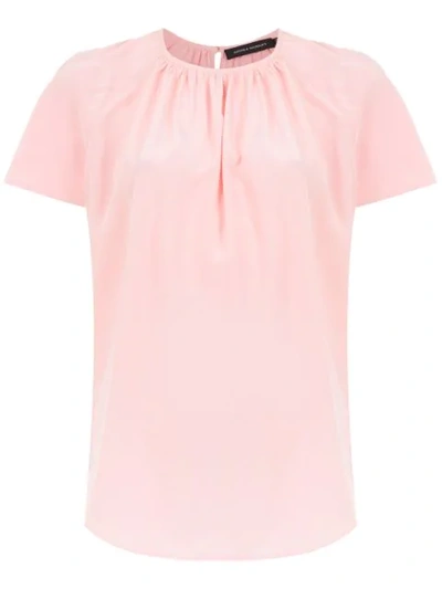 Shop Andrea Marques Silk Blouse - Pink