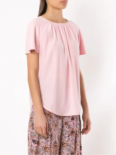 Shop Andrea Marques Silk Blouse - Pink