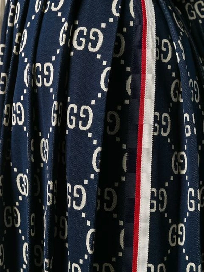 Shop Gucci Logo Printed Shorts In Blue