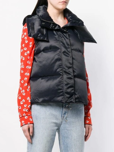 Shop Off-white "for Riding" Padded Gilet In Black