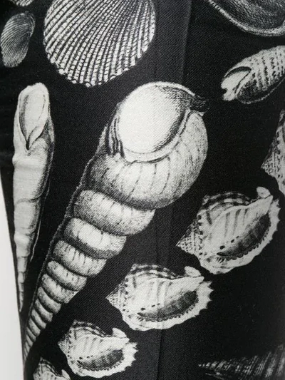 Shop Alexander Mcqueen Cabinet Of Shells Trousers In Black