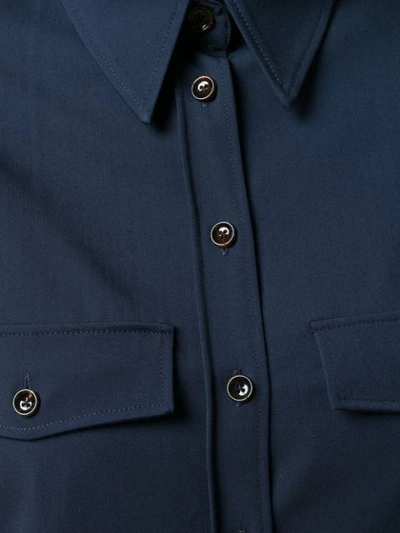 Shop Joseph Chest Pocket Shirt In 0370 Navy