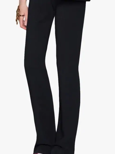 Stretch viscose skinny flare pant