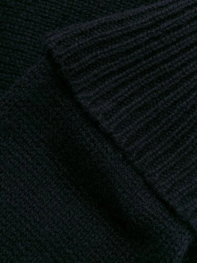 Shop Prada Cropped Rib Sleeve Cardigan - Black