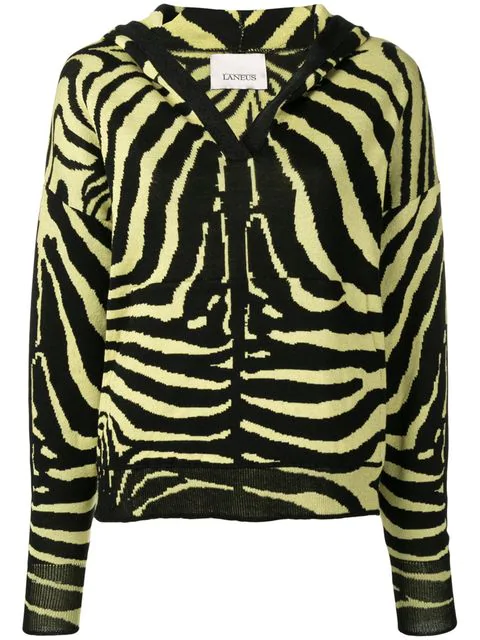 yellow hooded jumper