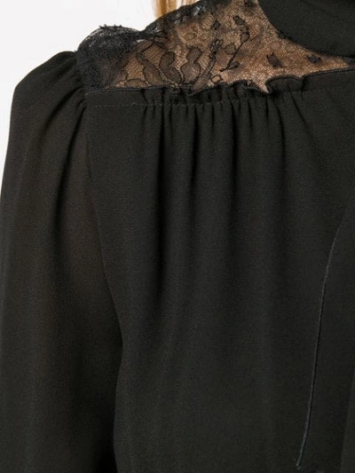 Shop Giambattista Valli Flared Longsleeved Dress In Black