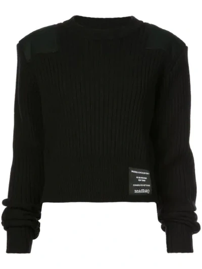 Shop Proenza Schouler Pswl Ribbed Sweater - Black