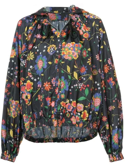 floral print oversized jacket