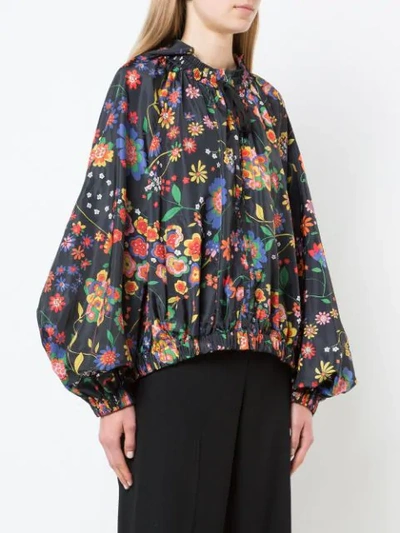 floral print oversized jacket