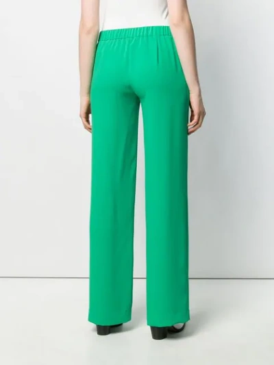 Shop P.a.r.o.s.h Straight Leg Trousers In Green