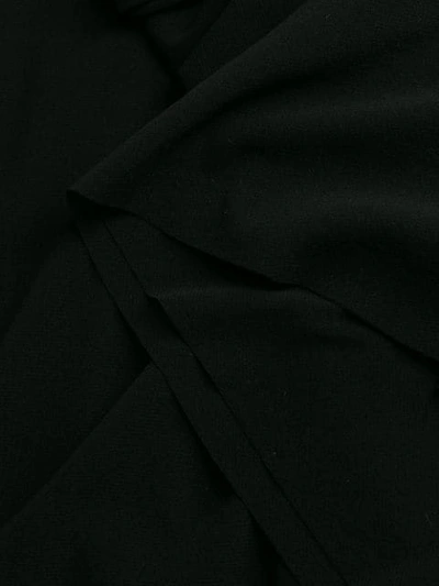 Shop Jil Sander Long Ruffle Drape Dress In Black