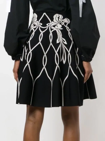 high waisted knitted skirt