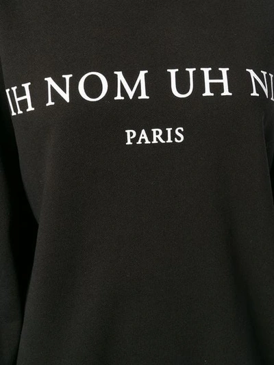 Shop Ih Nom Uh Nit Oversized Sweatshirt In Black