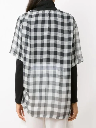 Shop À La Garçonne Chiffon Oversized Shirt In Black