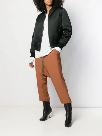 Shop Rick Owens Drop Crotch Trousers In Neutrals