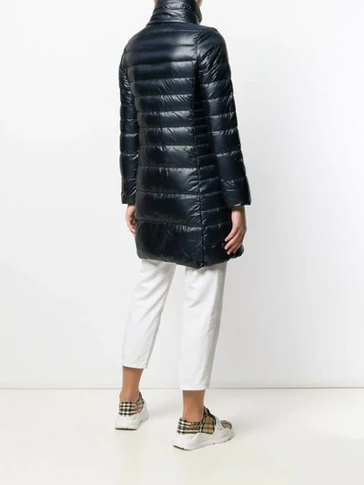 Shop Duvetica Midi Puffer Jacket - Blue