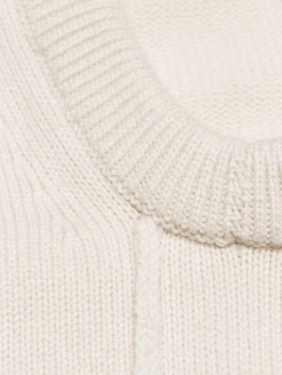 Shop Chloé V-neck Loose Knitted Top In 24u Buttercream