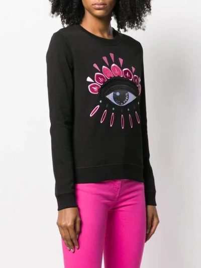 Shop Kenzo Eye Sweatshirt In 99 Black