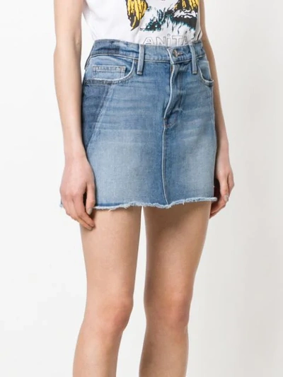 Shop Frame Denim Skirt In Blue