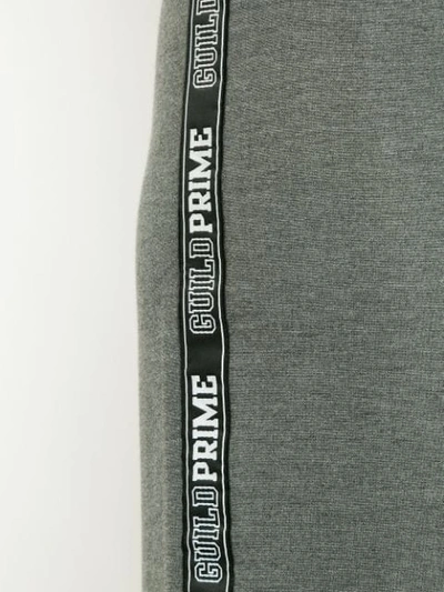 Shop Guild Prime Logo Stripe Skirt In Grey