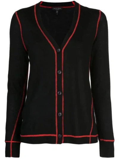 Shop Rag & Bone Shannon Cardigan In Black