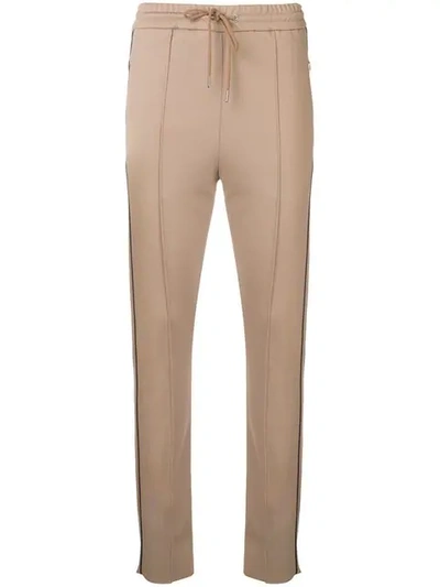 Shop Joseph Creased Track Trousers In Brown