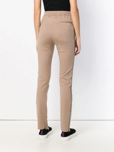 Shop Joseph Creased Track Trousers In Brown