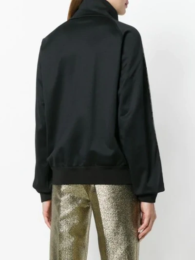 Shop Dsquared2 Sequin Stripe Sweatshirt In Black