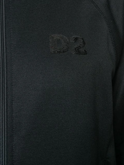 Shop Dsquared2 Sequin Stripe Sweatshirt In Black