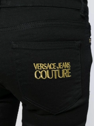 Shop Versace Jeans Couture Mid-rise Skinny Jeans In Black