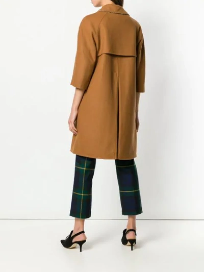 Shop N°21 Nº21 Loose Fitted Coat - Brown