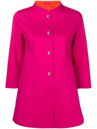 Shop Herno Mid-length Coat In Pink