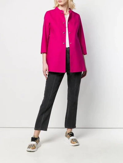 Shop Herno Mid-length Coat In Pink