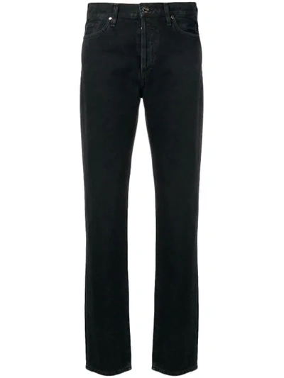 Shop Goldsign Relaxed Straight-cut Jeans In Black