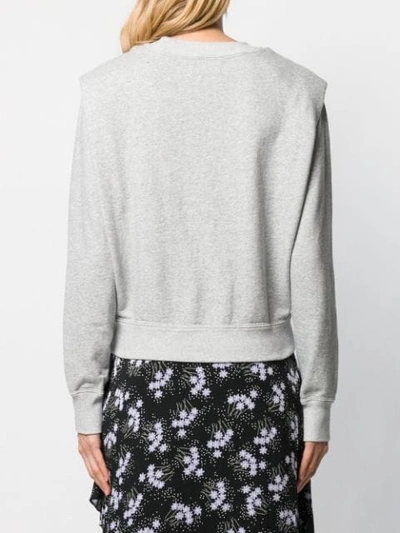 Shop Isabel Marant Étoile Patchwork Sweatshirt In Grey