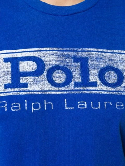 POLO RALPH LAUREN SLIM-FIT LOGO T-SHIRT - 蓝色