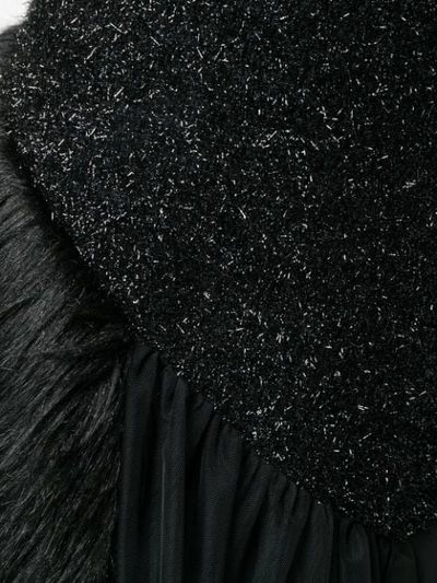 Shop Simone Rocha Asymmetric Pleated Skirt - Black