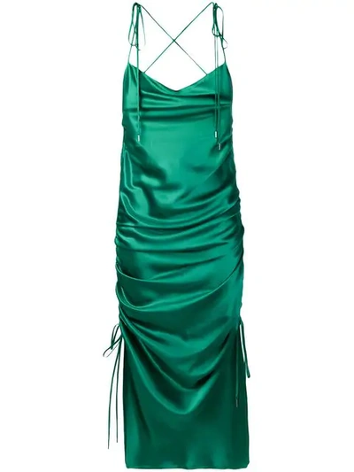 Shop Galvan Yasmine Dress - Green