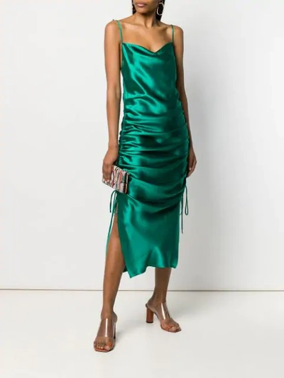 Shop Galvan Yasmine Dress - Green