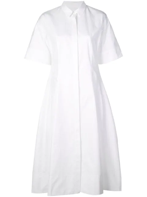 jil sander white dress