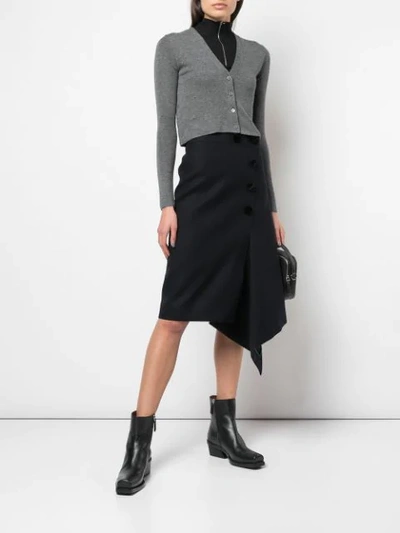 Shop Prada Knitted Slim In Grey