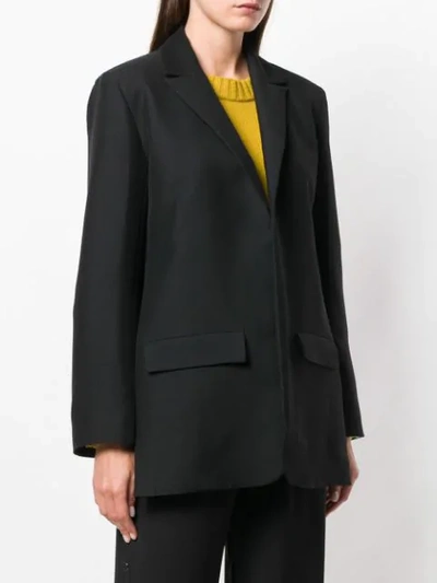 Shop Valentino Tailored Blazer In Black