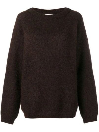 Shop Acne Studios Dramatic Oversized Sweater - Brown