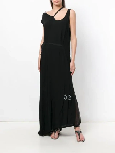 Shop Ann Demeulemeester Asymmetric Maxi Dress In 098