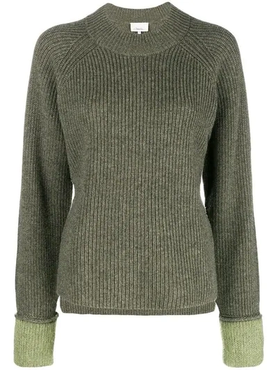 Shop 3.1 Phillip Lim / フィリップ リム Ribbed Crew Neck Pullover In Green