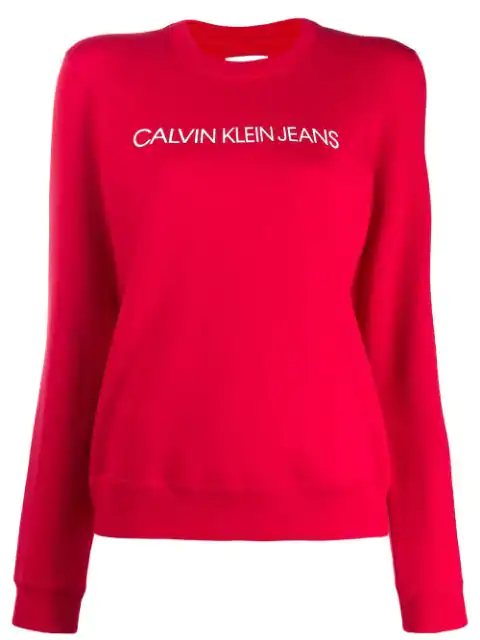 red calvin klein sweatshirt