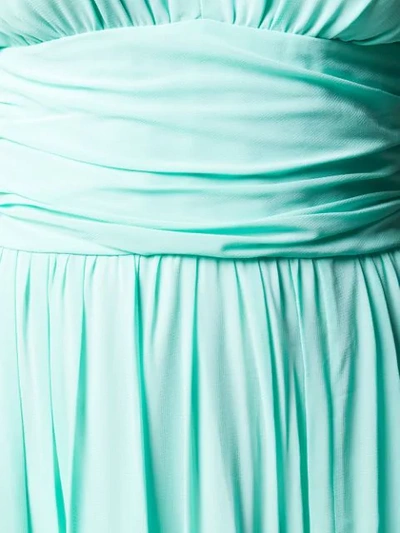 Shop Pinko V-back Dress In E33 Green