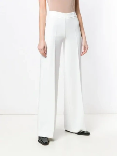 Shop P.a.r.o.s.h Wide Leg Trousers In White