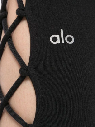 Shop Alo Yoga Interlace Leggings - Black